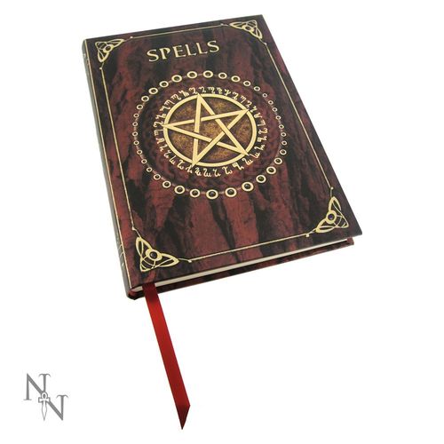 Buch der Schatten, "Spell" geprägt, Rot 17cm