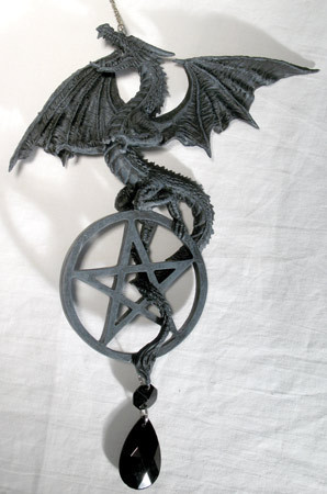 Traumfänger Drachen/Pentagramm ca. 20cm
