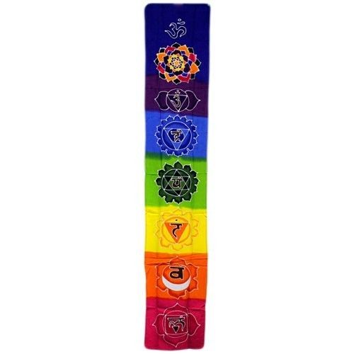 Chakra-Banner - Regenbogenfarben 183x35cm