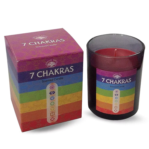 Green Tree 7 Chakra's Scented Candle 210 Grams