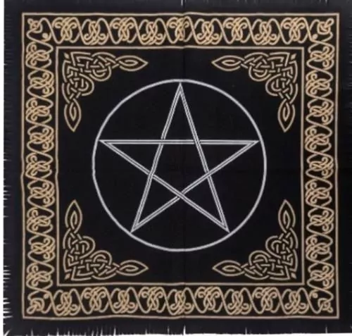 Altartuch mit Pentagramm 60x60cm - Baumwolle