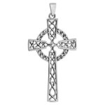 Grosses Keltisches Kreuz 925er Sterling Silber