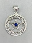 Pentagramm mit Lapislazuli Sterling Silber